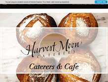 Tablet Screenshot of harvestmooncaterers.com